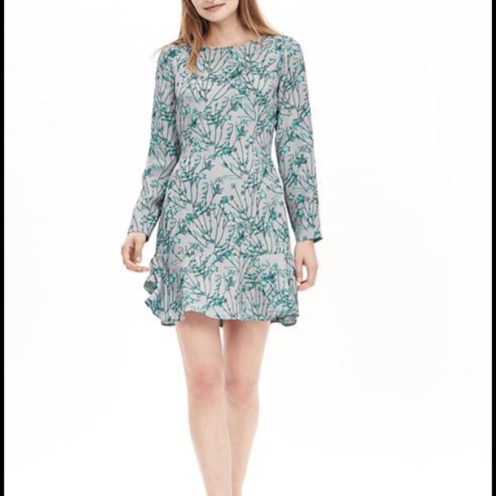 Banana Republic Floral Mini Dress - NWOT! 🩶🩵